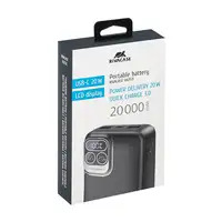 Rivacase VA2521 batería externa Polímero de litio 20000 mAh Gris
