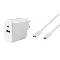 Vivanco Super Fast Dual Charger Set Universal Blanco Corriente alterna Interior