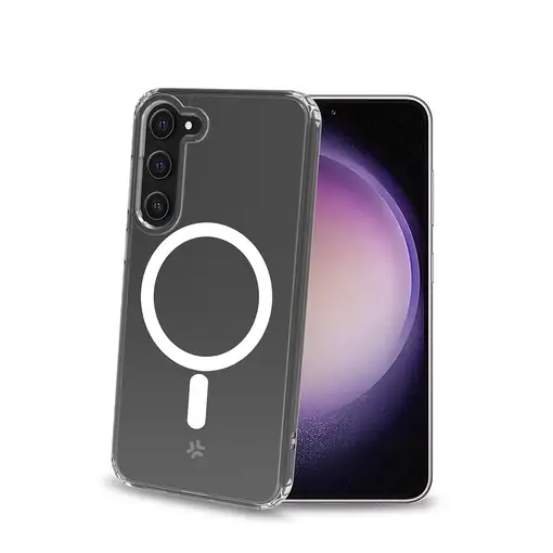 Celly GELSKINMAG1032 funda para teléfono móvil 15,5 cm (6.1") Transparente, Blanco
