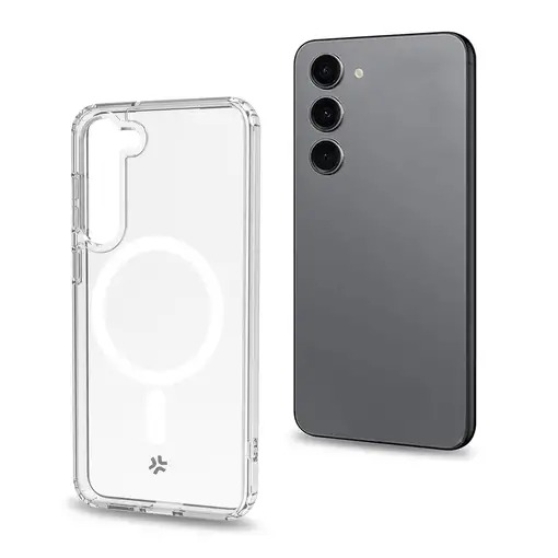 Celly GELSKINMAG1032 funda para teléfono móvil 15,5 cm (6.1") Transparente, Blanco