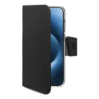 Celly WALLY1079 funda para teléfono móvil 16 cm (6.3") Funda cartera Negro