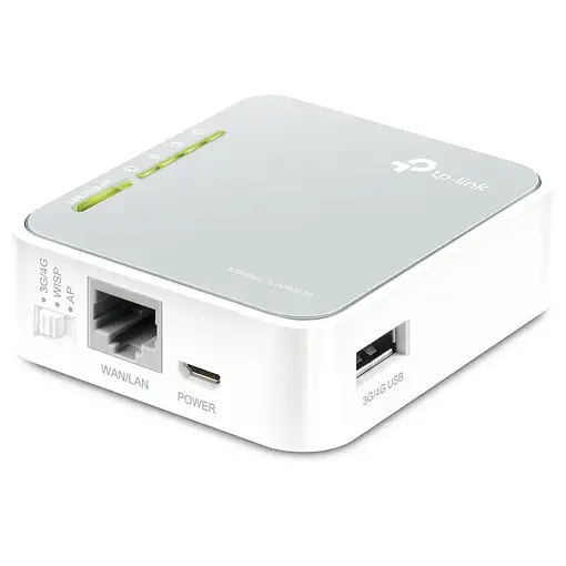 TP-Link TL-MR3020 router inalámbrico Ethernet rápido Banda única (2,4 GHz) Gris, B