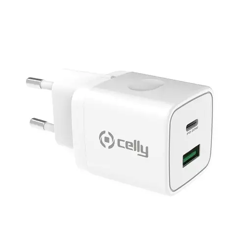 Celly TC2USBUSBC20WWH cargador de dispositivo móvil Smartphone, Reloj inteligente,
