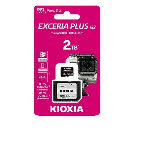 Kioxia LMPL2M002TG2 memoria flash 2 TB MicroSDXC UHS-I Clase 10