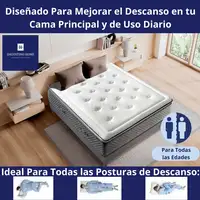 Colchón Viscoelástico, firmeza Ergonómica con Núcleo de Espuma Advance Confort.