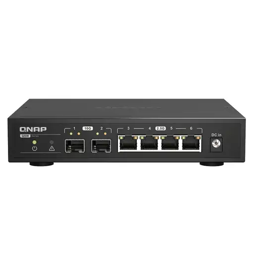 QNAP QSW-2104-2S switch No administrado 2.5G Ethernet Negro