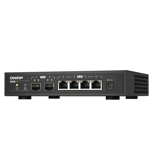 QNAP QSW-2104-2S switch No administrado 2.5G Ethernet Negro