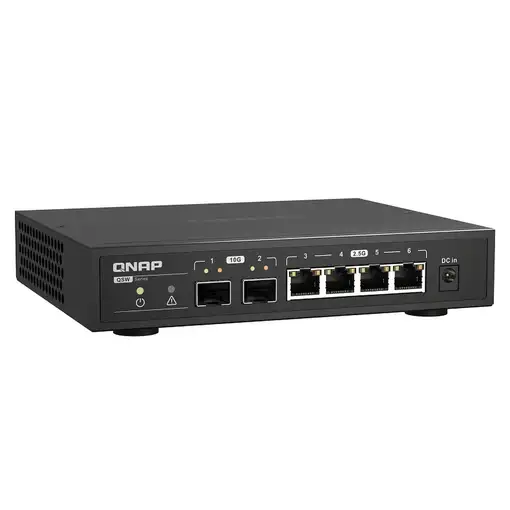 QNAP QSW-2104-2S switch No administrado 2.5G Ethernet Negro