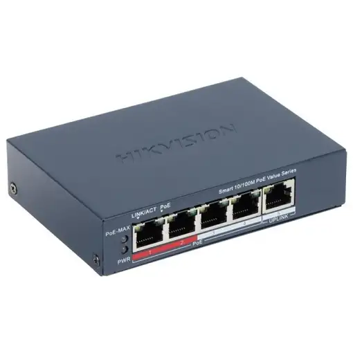 Hikvision Pro Series DS-3E1105P-EI/M Gestionado Fast Ethernet (10/100) Energía sob