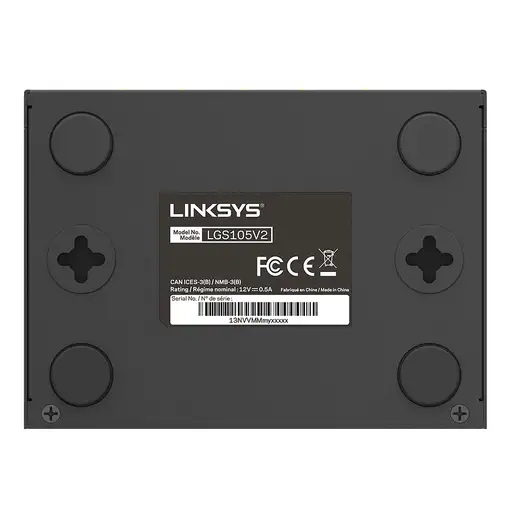 Linksys Switch Gigabit de escritorio para empresas con 5 puertos (LGS105)