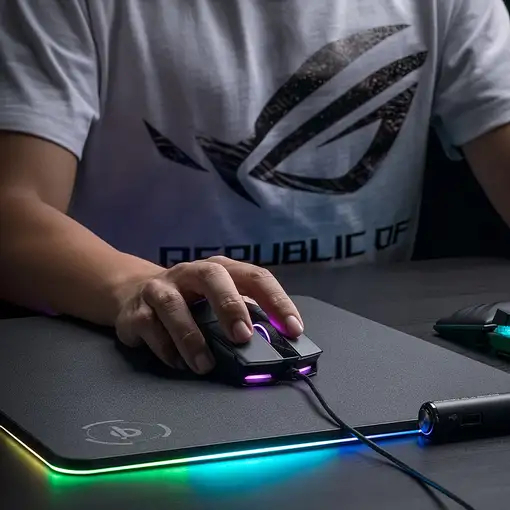 ASUS ROG Strix Impact II ratón Oficina Ambidextro USB tipo A Óptico 6200 DPI