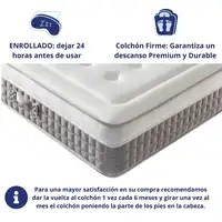 Colchón Viscoelástico, firmeza Ergonómica con Núcleo de Espuma Advance Confort.