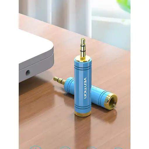 Vention Adaptador Jack VAB-S04-L/ Jack 3.5 Macho - Jack 6.5 Hembra/ Azul