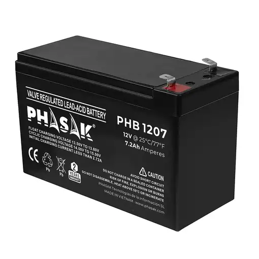 Phasak Batería 12V 7Ah - PHB 1207
