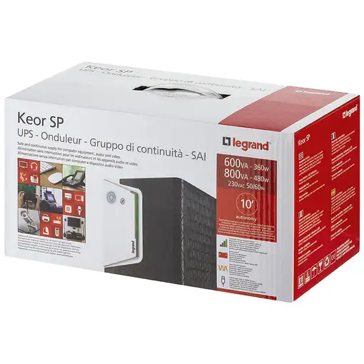 Legrand Keor ASI SP 600 GR sistema de alimentación ininterrumpida (UPS) Línea inte