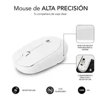 Pack Alfombrilla Xl y Ratón Inalámbrico Harmony Lila/Blanco