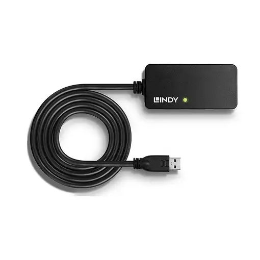 Lindy 43159 hub de interfaz USB 3.2 Gen 1 (3.1 Gen 1) Type-A 5000 Mbit/s Negro
