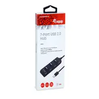 Equip 128957 hub de interfaz USB 2.0 480 Mbit/s Negro