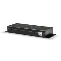 Lindy 42794 hub de interfaz USB 2.0 Type-B 480 Mbit/s Negro