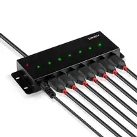 Lindy 42794 hub de interfaz USB 2.0 Type-B 480 Mbit/s Negro