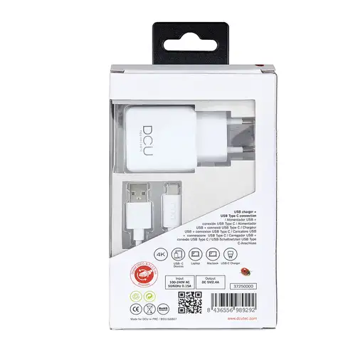 DCU Advance Tecnologic 37250000 cargador de dispositivo móvil Monitor de vídeo par