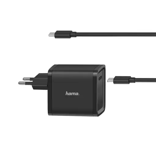 Hama | Cargador universal de portátil USB C de 45W, carga rápida, color negro Hama | Cargador universal de portátil USB C de 45W, carga rápida, color negro