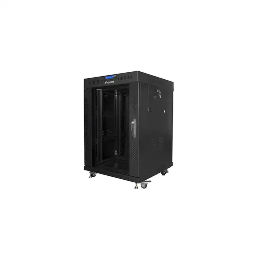 Lanberg FF01-6615-12BL armario rack 15U Rack o bastidor independiente Negro