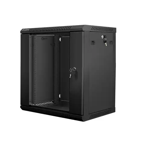 Lanberg WF01-6412-10B armario rack 12U Bastidor de pared Negro