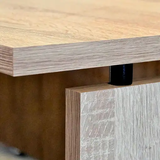 Escritorio, Mesa de Ordenador Oficina,Estudio 76 x 120 x 68 cm,Roble Zenith Briebe