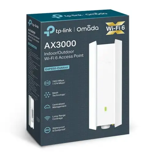 TP-Link Omada EAP650-Outdoor 3000 Mbit/s Blanco Energía sobre Ethernet (PoE)