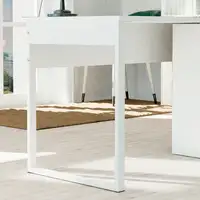 Escritorio Mesa de Ordenador Oficina Estudio, 76x135x60cm, Negro Smuk Briebe