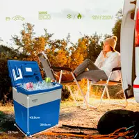 Nevera portátil eléctrica de viaje, 28 L, 12V-220V, CF1153BLU BRIEBE