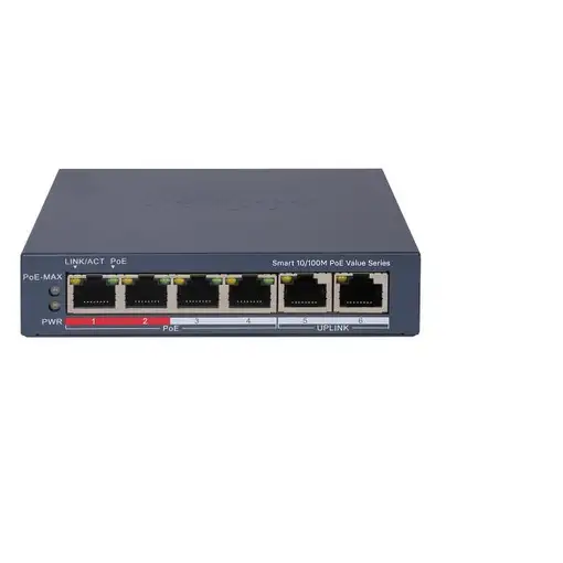 Hikvision DS-3E1106P-EI/M switch Gestionado Gigabit Ethernet (10/100/1000) Energía