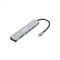 Equip 133494 Adaptador multifunción USB-C 7 en 1, HDMI 4K/60Hz, USB 3.2 Gen1 x 3 ,