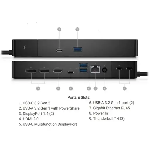 DELL Estación de base Thunderbolt™ WD22TB4