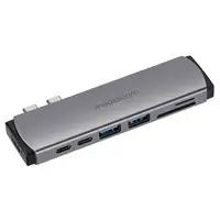 Mediacom MD-M201 base para portátil y replicador de puertos Alámbrico USB 3.2 Gen