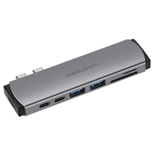 Mediacom MD-M201 base para portátil y replicador de puertos Alámbrico USB 3.2 Gen Mediacom MD-M201 base para portátil y replicador de puertos Alámbrico USB 3.2 Gen