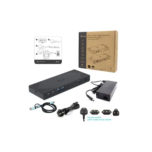 i-tec CADUA4KDOCKPDL2IT base para portátil y replicador de puertos Alámbrico USB 3