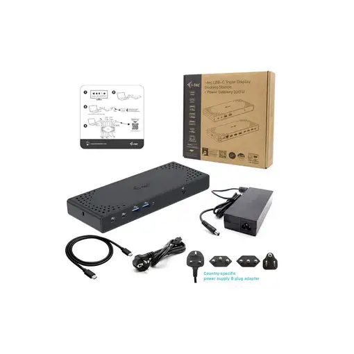 i-tec C31TRIPLE4KDOCKPDIT base para portátil y replicador de puertos Alámbrico USB