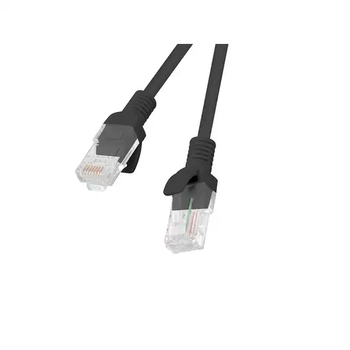Lanberg PCU6-10CC-0200-BK cable de red Negro 2 m Cat5e U/UTP (UTP)