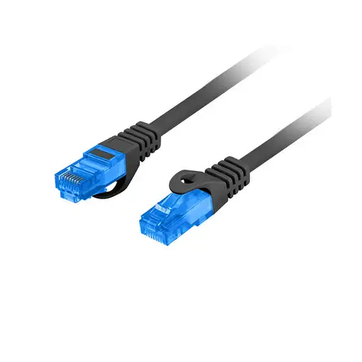 Lanberg PCF6A-10CC-0300-BK cable de red Negro 3 m Cat6a S/FTP (S-STP)