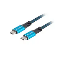 Lanberg CA-CMCM-45CU-0005-BK cable USB USB4 Gen 2x2 0,5 m USB C Negro, Azul