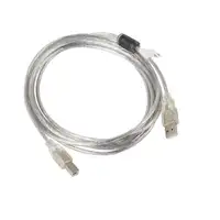 Lanberg CA-USBA-12CC-0030-TR cable USB USB 2.0 3 m USB B Transparente