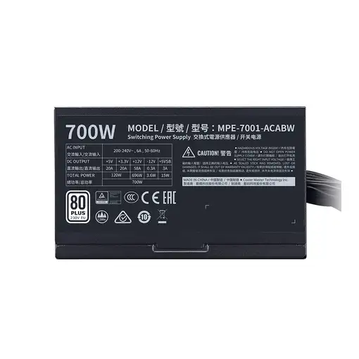 Cooler Master MWE 700 White 230V - V2 unidad de fuente de alimentación 700 W 24-pi