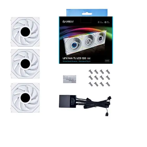 Lian Li UNI FAN TL LCD Carcasa del ordenador Ventilador 12 cm Blanco Lian Li UNI FAN TL LCD Carcasa del ordenador Ventilador 12 cm Blanco