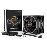 be quiet! Light Wings | 140mm PWM Triple Pack Carcasa del ordenador Ventilador 14