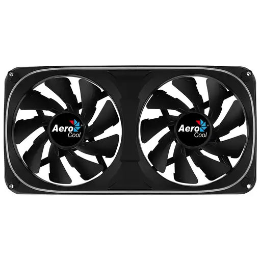 Aerocool ASTRO24 Doble Ventilador PC 12cm ARGB LED Soporte Antivibración Negro