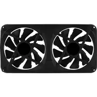 Aerocool ASTRO24 Doble Ventilador PC 12cm ARGB LED Soporte Antivibración Negro
