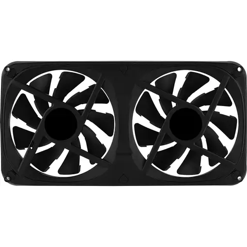 Aerocool ASTRO24 Doble Ventilador PC 12cm ARGB LED Soporte Antivibración Negro