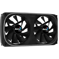 Aerocool ASTRO24 Doble Ventilador PC 12cm ARGB LED Soporte Antivibración Negro